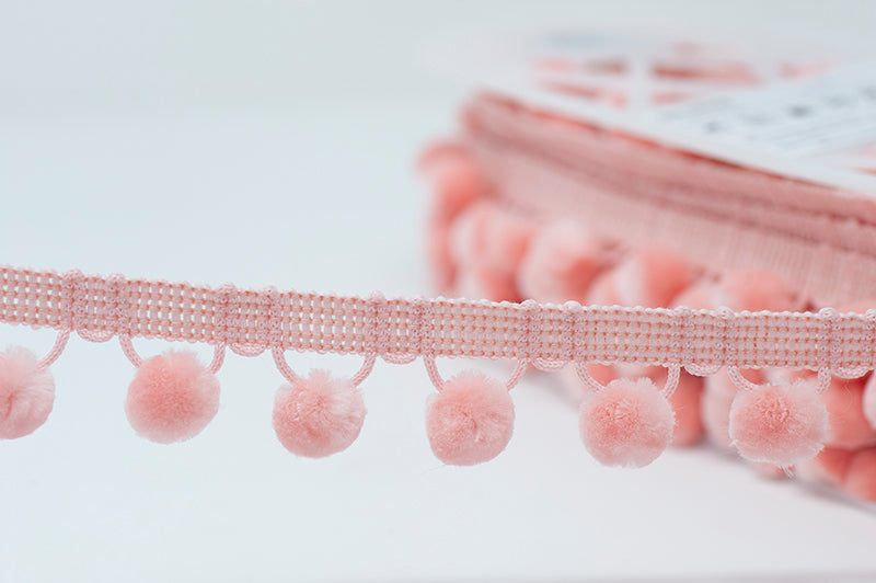 Pom Pom Trim 28mm - Pink