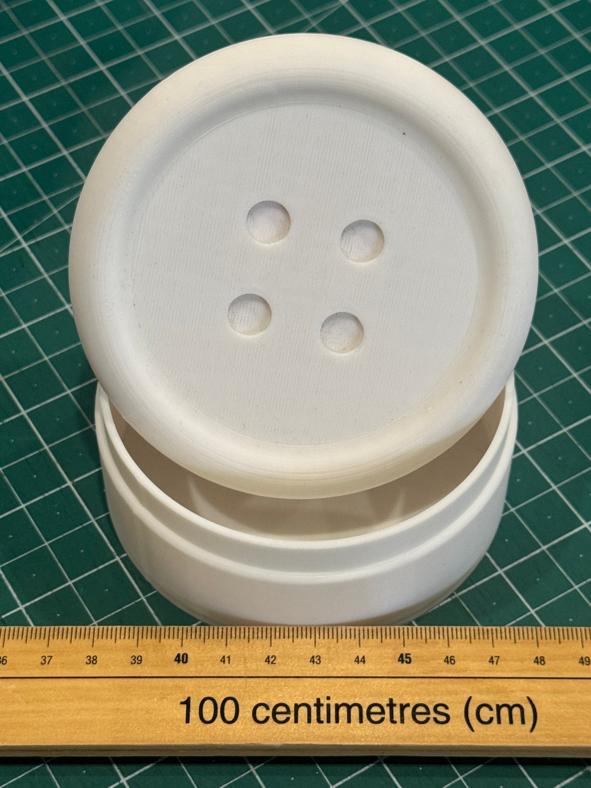 Button Box - White