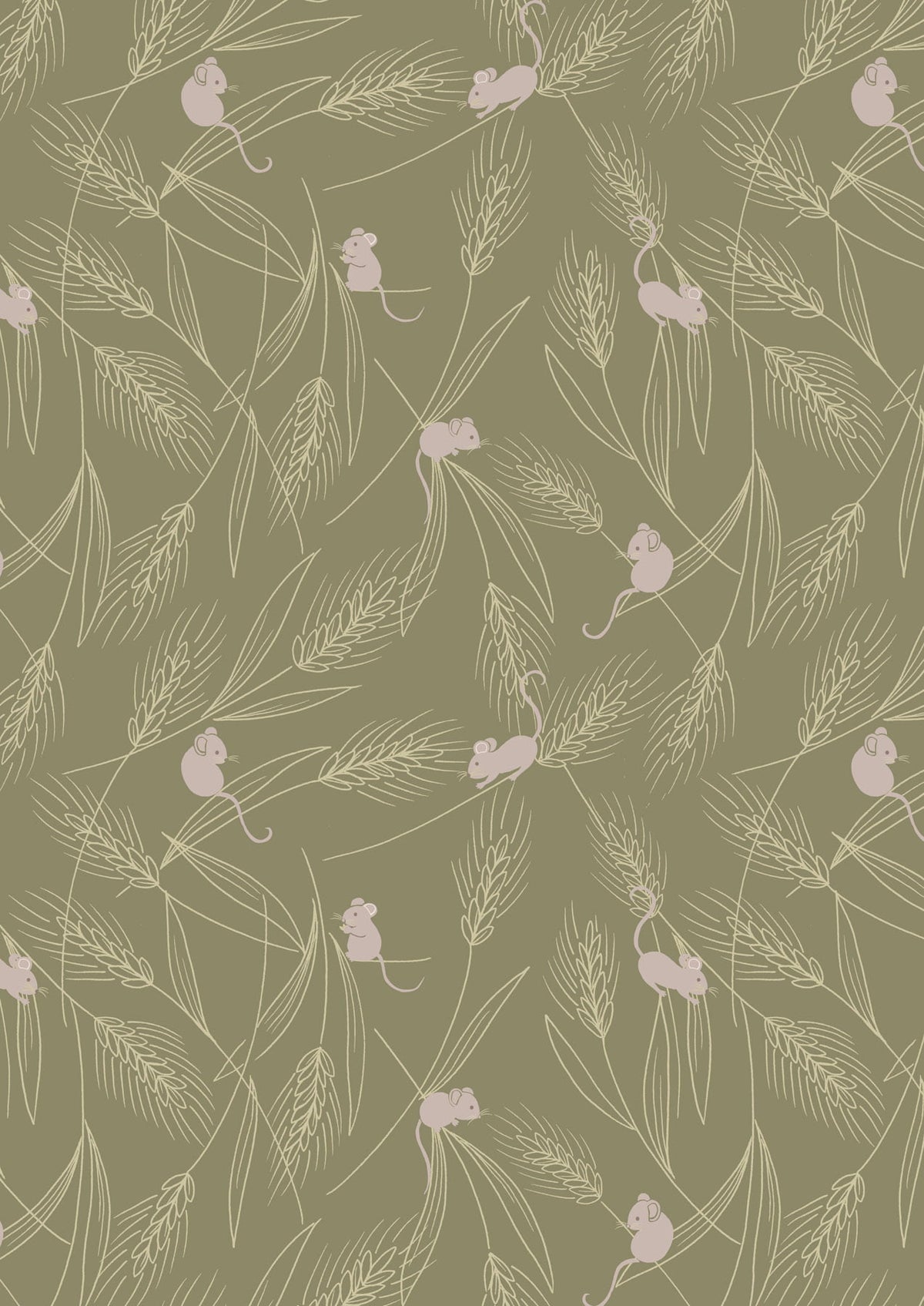 Lewis & Irene | Autumn Fields Reloved - Barley Mice - green £7pm