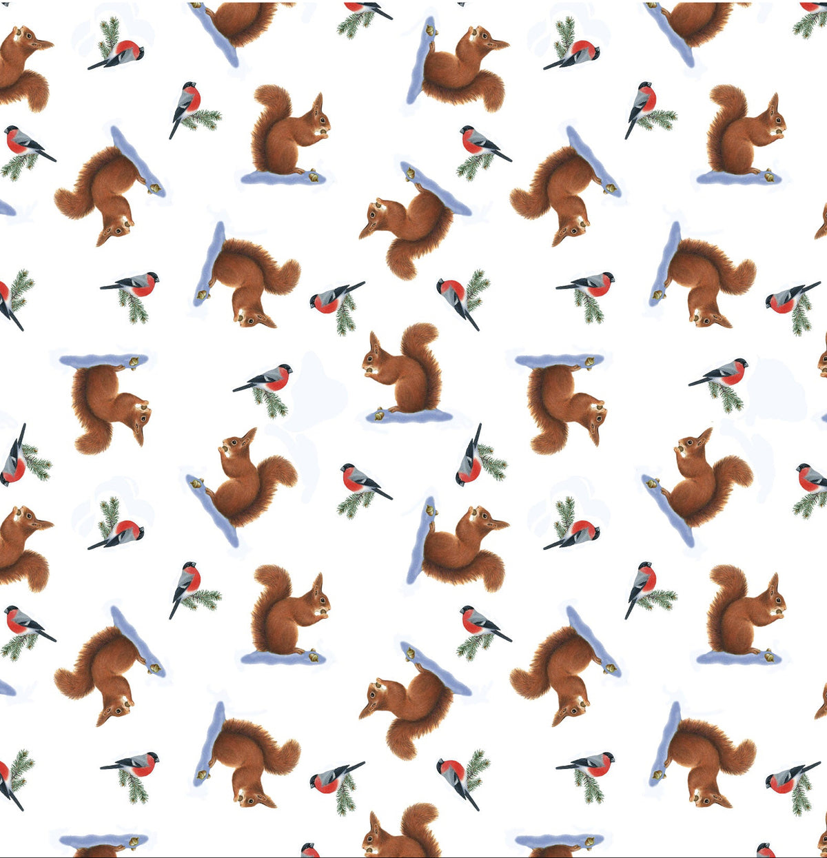 Lewis & Irene | Tomtens Forest Friends | Squirrels - White £7pm