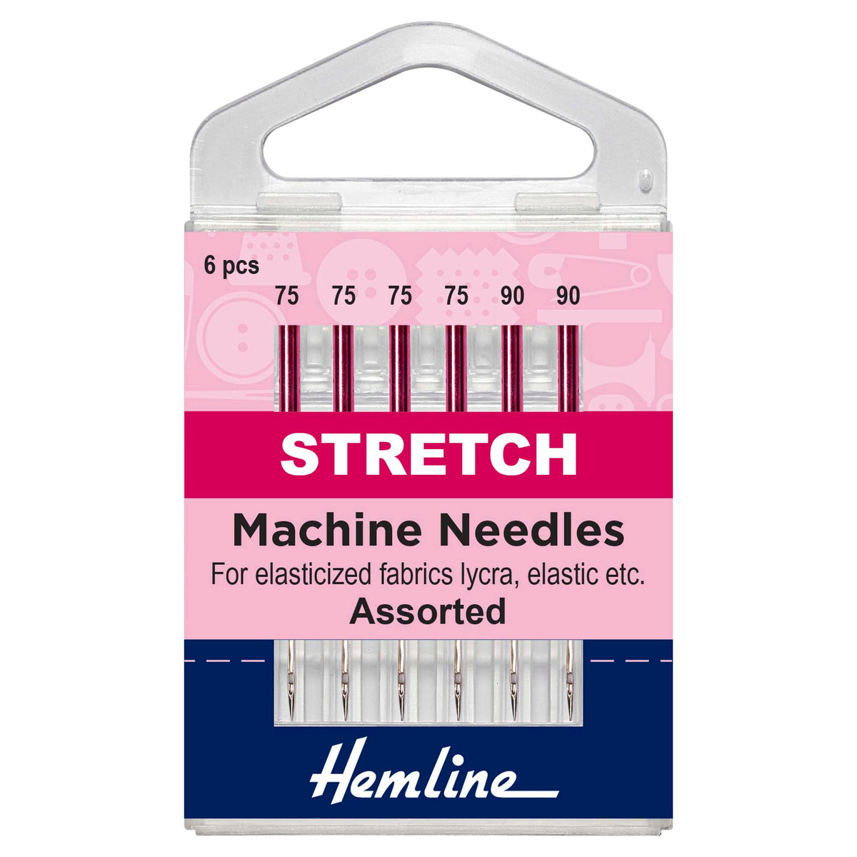 Sewing Machine Needles: Stretch: Mixed: 6 Pieces
