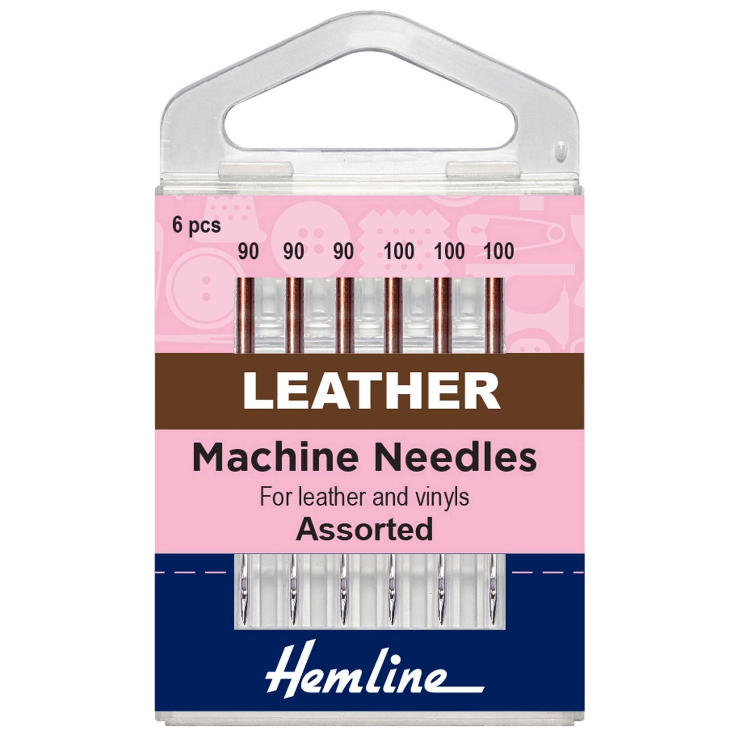 Sewing Machine Needles: Leather: Mixed: 6 Pieces
