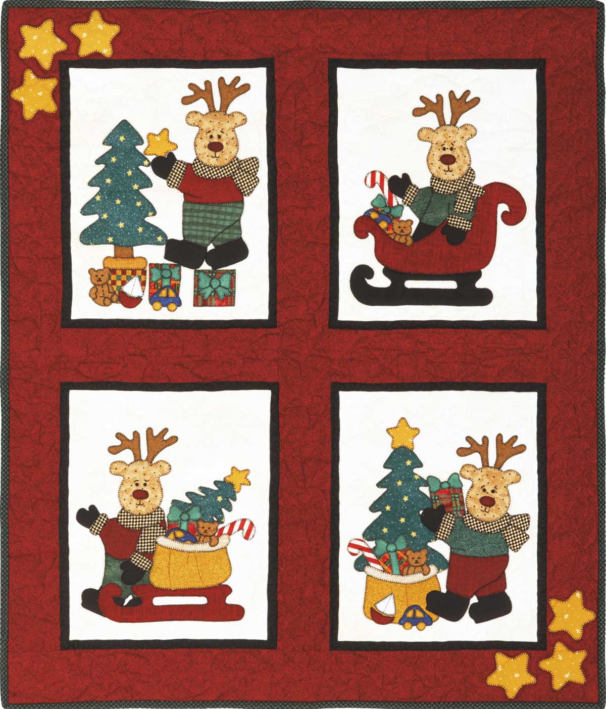 kids Quilts | Reindeer Christmas