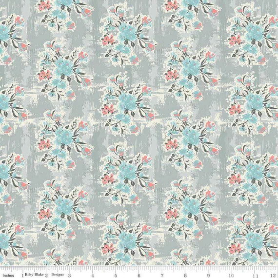 Riley Blake | Abbie | Floral Grey £8pm