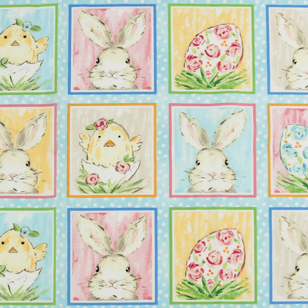 Henry Glass | Peek A Boo Bunnies - Easter Squares £12p
