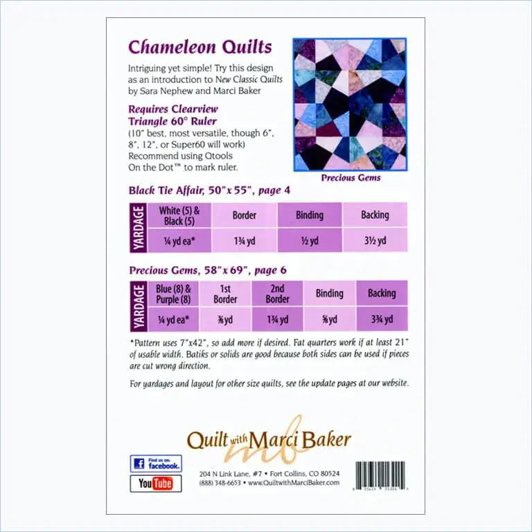 Quilt With Marci Baker | Chameleon Quilts | Black Tie Affair