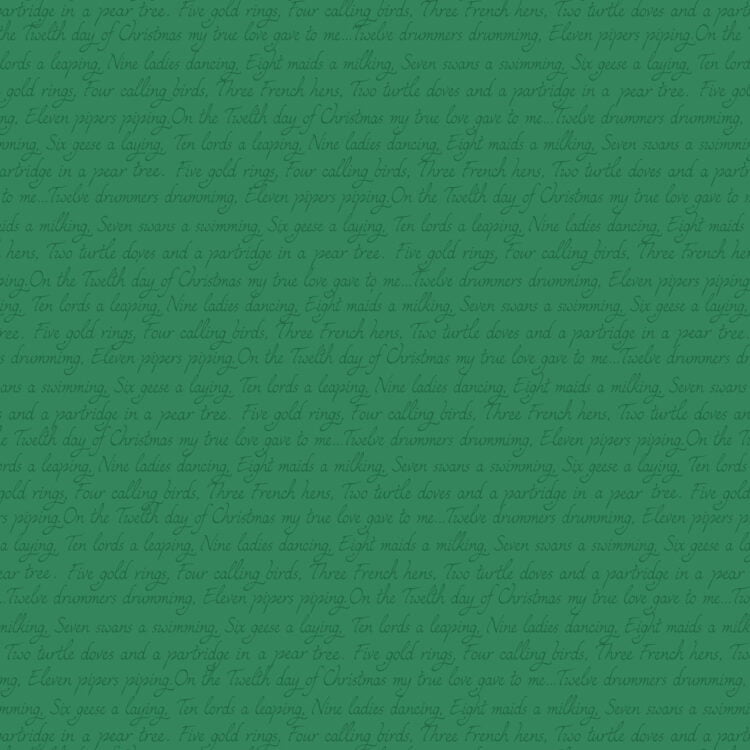 Lewis & Irene | 12 Days of Christmas | Christmas Script - Green £7pm