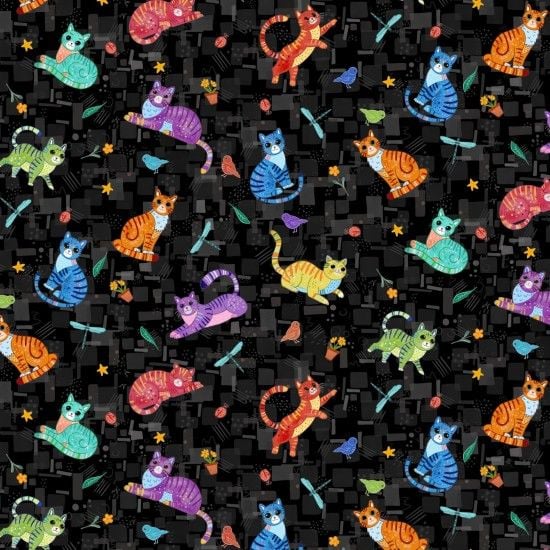 Nutex | Cool Cats | Playful Scatter - Black £14pm