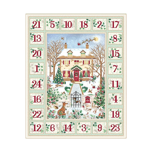 Makower | Advent Panel | County Christmas - Green