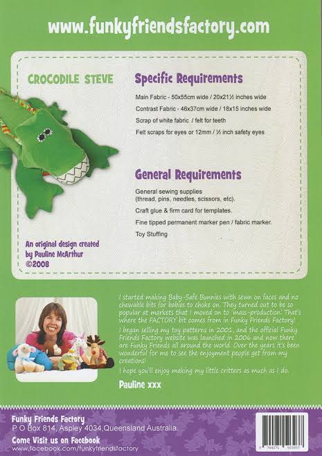 Funky Friends Factory | Crocodile Steve Pattern