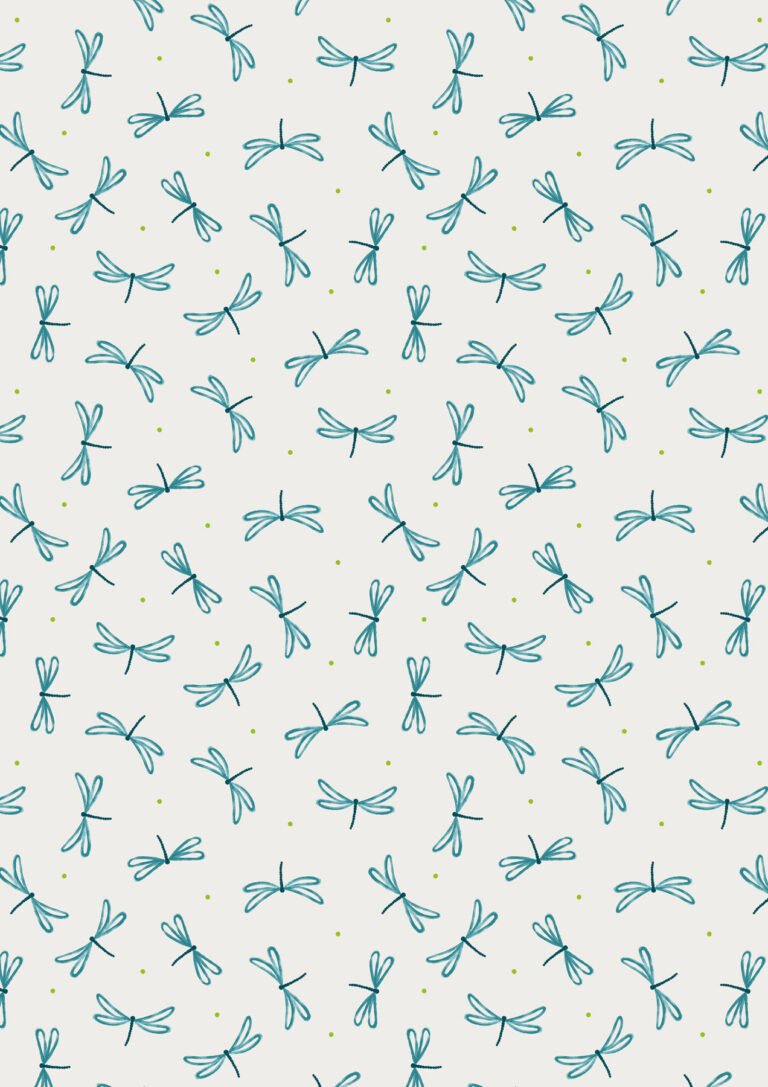 Lewis & Irene | On The Lake | Dragonflies - Cream £7pm