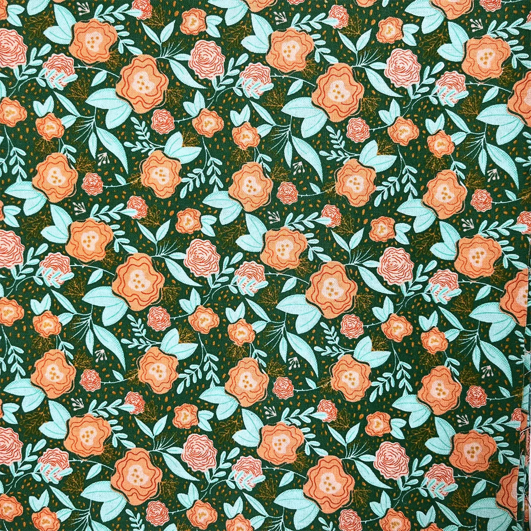 Cotton Craft | Evening in Paris | Floral Green £4pm