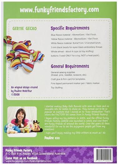 Funky Friends Factory | Gertie Gecko Pattern