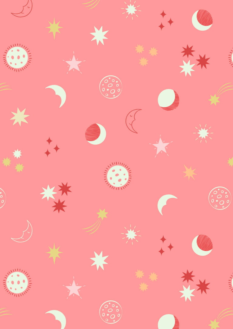 Lewis & Irene | Small Things Glow | Night Sky - Sundown Pink £7pm