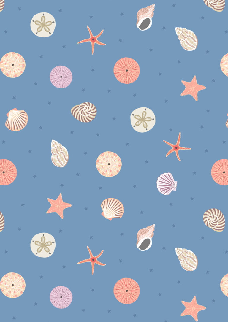 Lewis and Irene | Small Things Coastal | Seashells - Blue £8pm