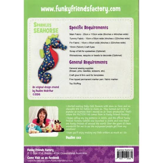 Funky Friends Factory | Sparkles Seahorse Pattern