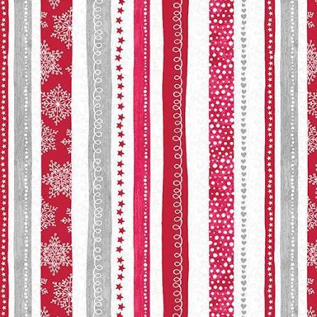 Benartex | Hearty the Snowman - Stripe £6pm