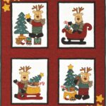 Reindeer Christmas Pattern by Kids Quilts
