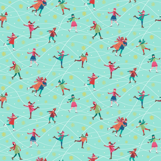 Makower | Skater | Scattered Ice Skaters £10pm