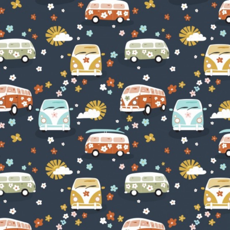 Nutex | Retro Vibes | Campers - Navy £14pm