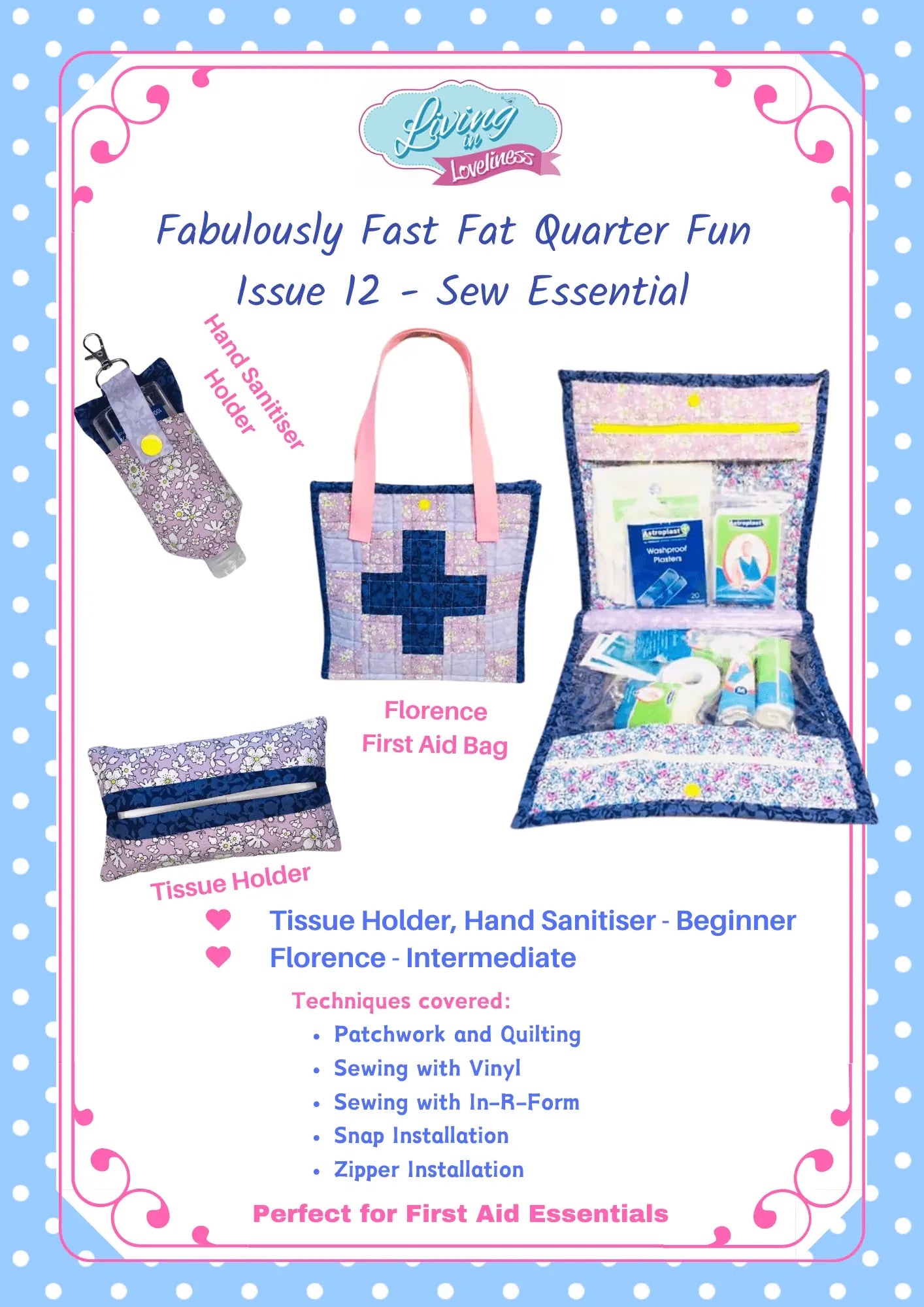 Living In Loveliness | Fabulously Fast Fat Quarter Fun – Issue 12