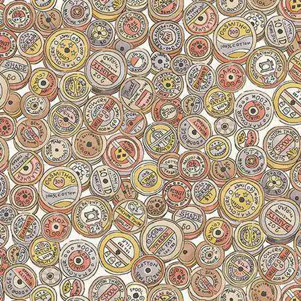 Makower| Atelier | Spools - Cream £14pm