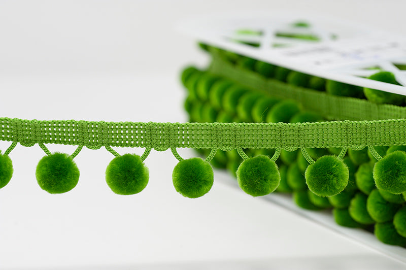 Pom Pom Trim 28mm - Leaf