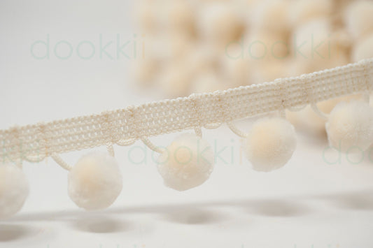 Pom Pom Trim 28mm - Off white