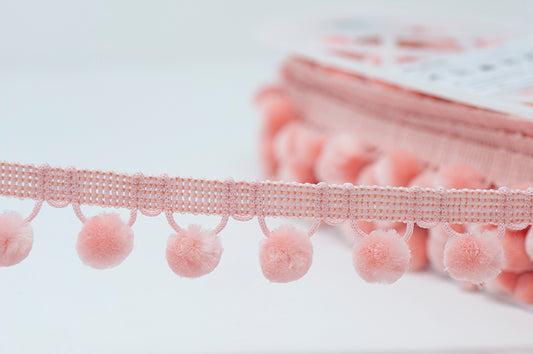 Pom Pom Trim 28mm - Pink