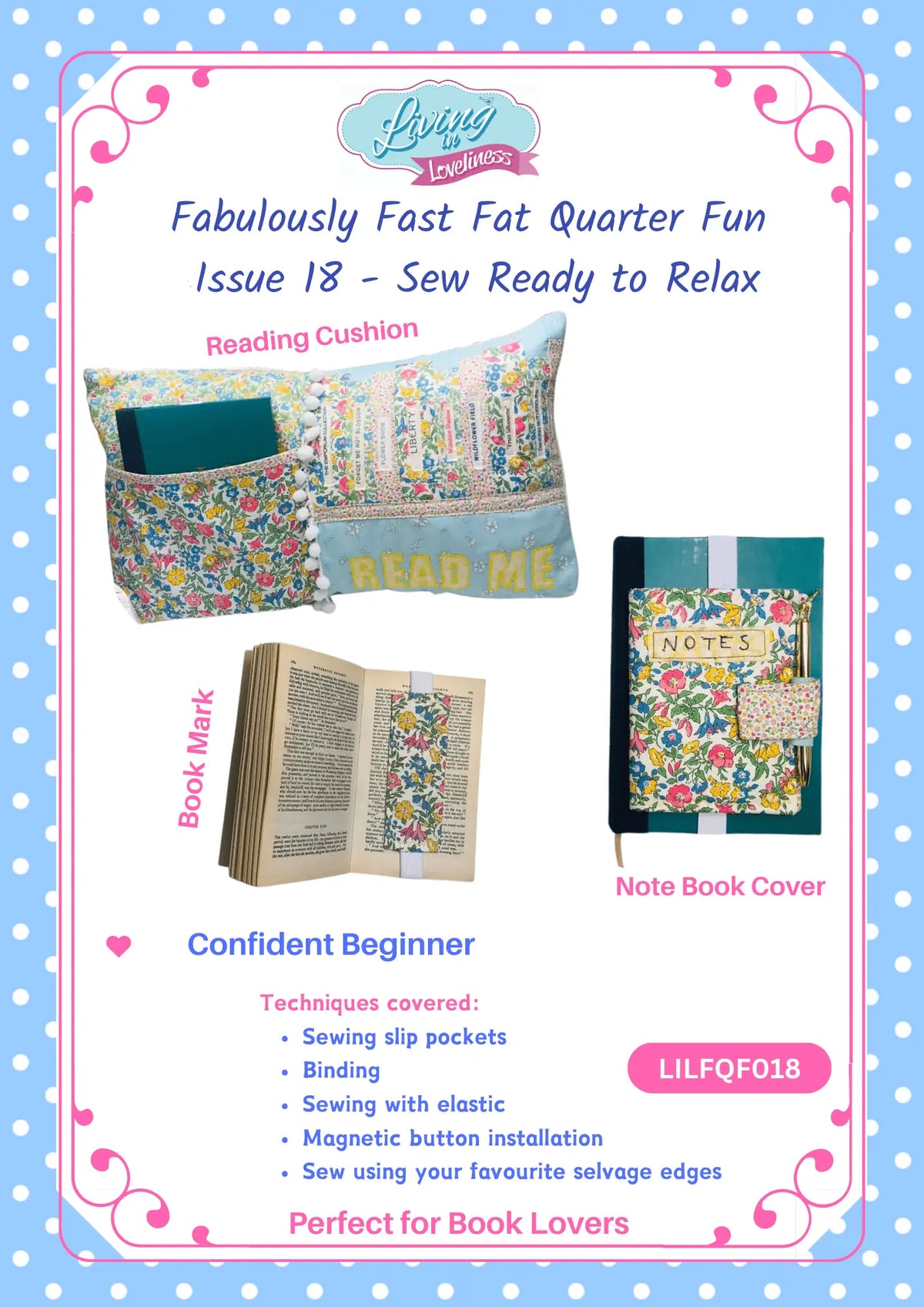 Living In Loveliness | Fabulously Fast Fat Quarter Fun – Issue 18
