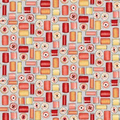 Makower| Sewing Room | Cotton Reels - Red £10pm