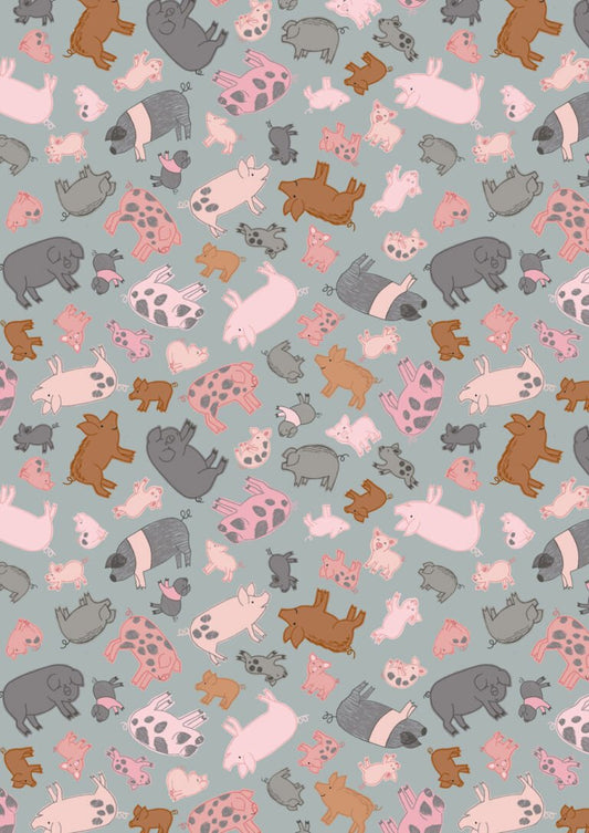 Lewis & Irene | Piggy Tales | Piggies - on Grey £7pm