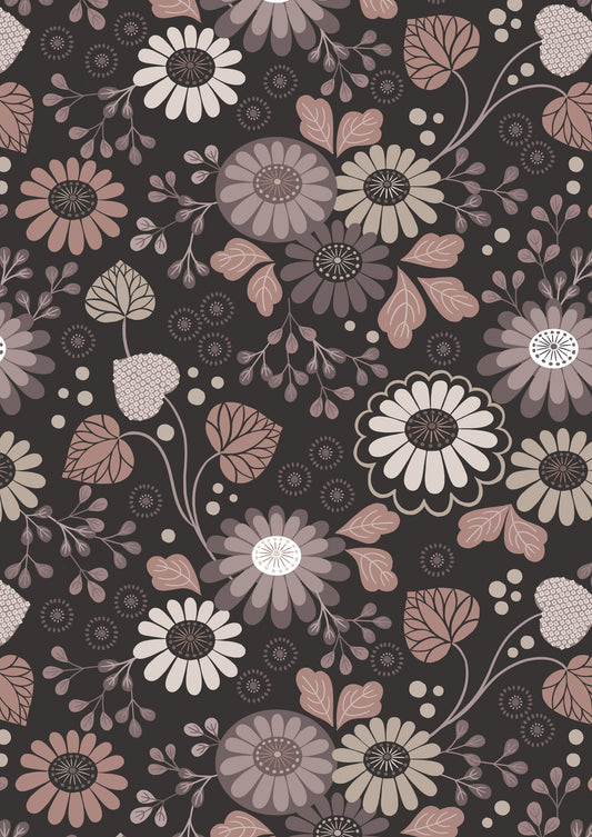 Lewis & Irene | Shinrin Yoku | Floral on Dark Earth £7pm