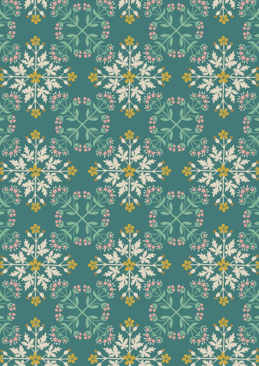 Lewis & Irene | Majolica | Floral Tile on Green £7pm