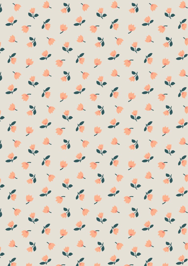Lewis & Irene | Folk Floral | Little Flowers on Cream £7pm