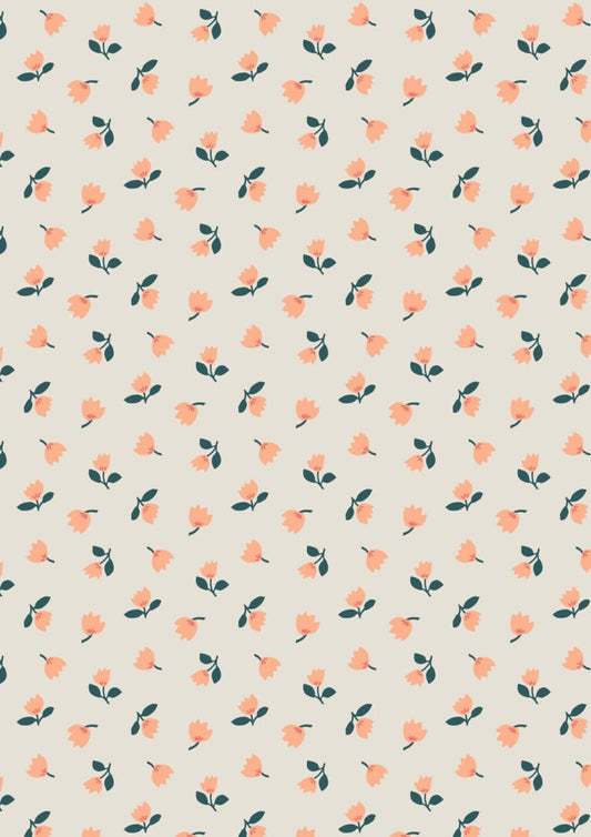 Lewis & Irene | Folk Floral | Little Flowers on Cream £7pm