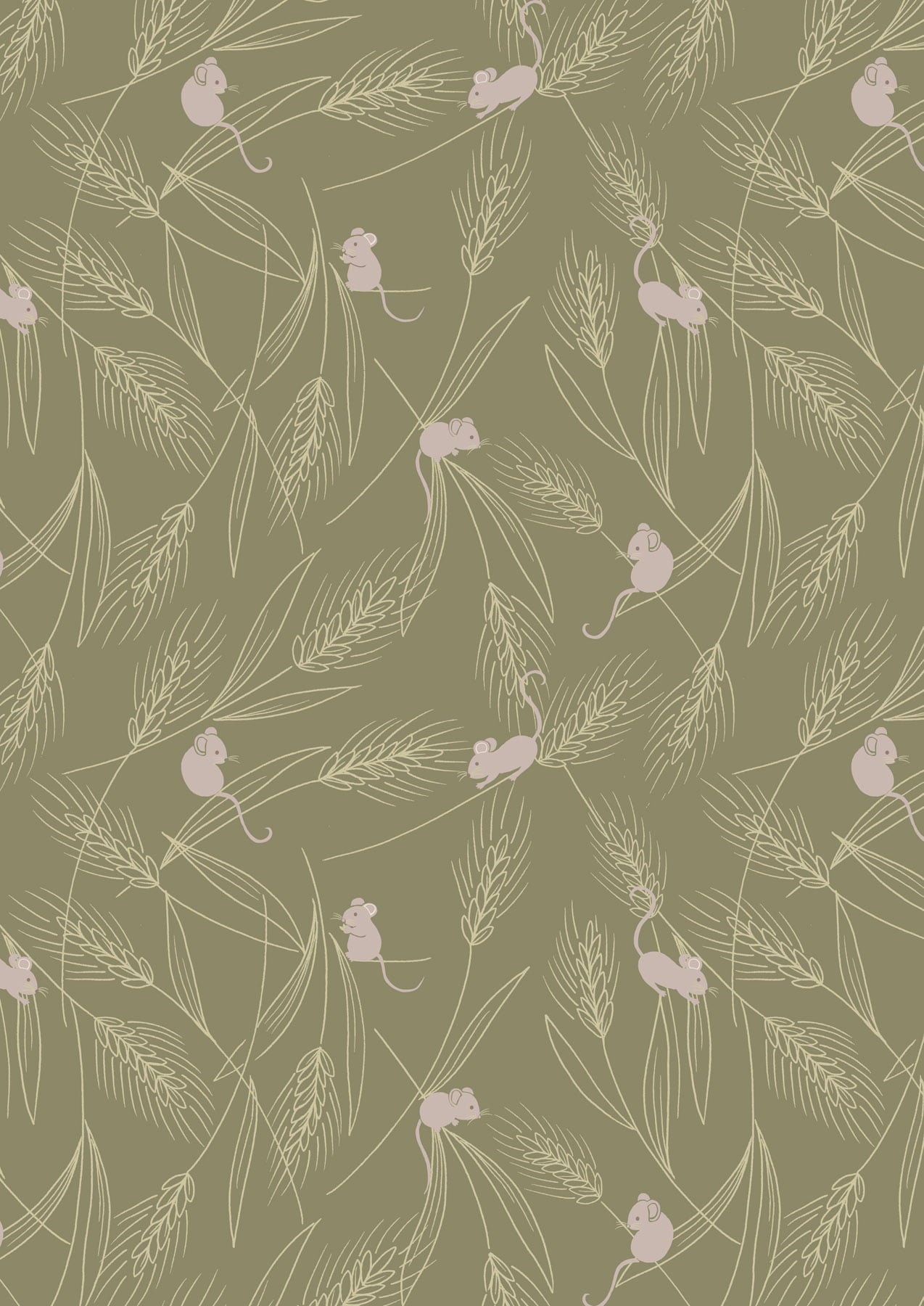 Lewis & Irene | Autumn Fields Reloved - Barley Mice - green £7pm