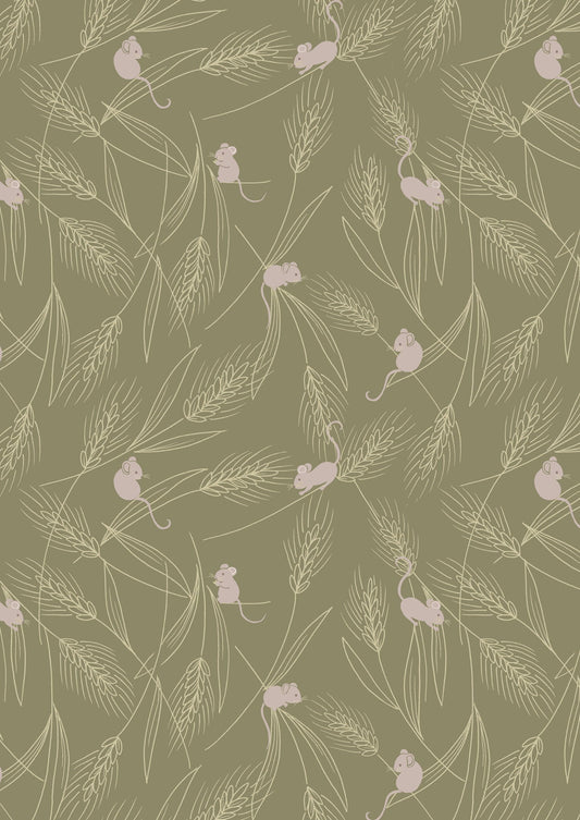 Lewis & Irene | Autumn Fields Reloved - Barley Mice - green £7pm