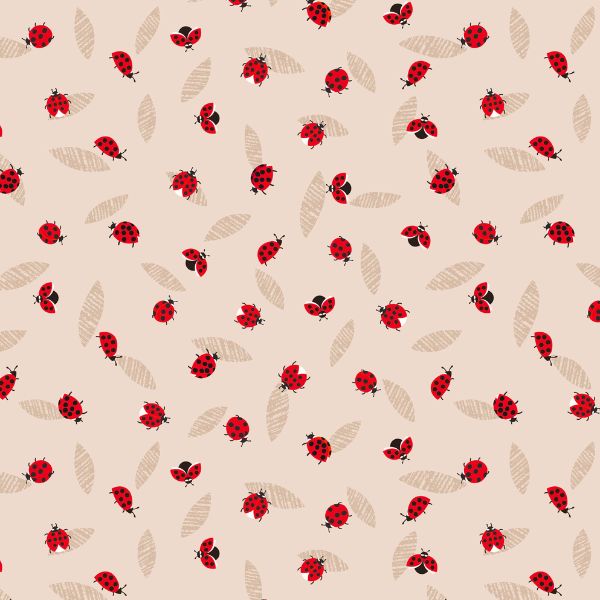 Lewis & Irene | Spring Flowers | Ladybirds - Natural £7pm