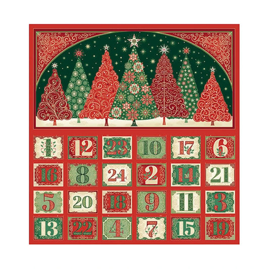 Makower | Advent Panel | Adorn - Christmas Trees