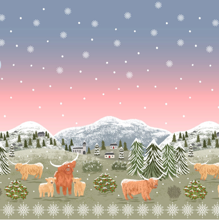 Lewis & Irene | Celtic Christmas | Highlands and Holly Double Edge Border £16pm