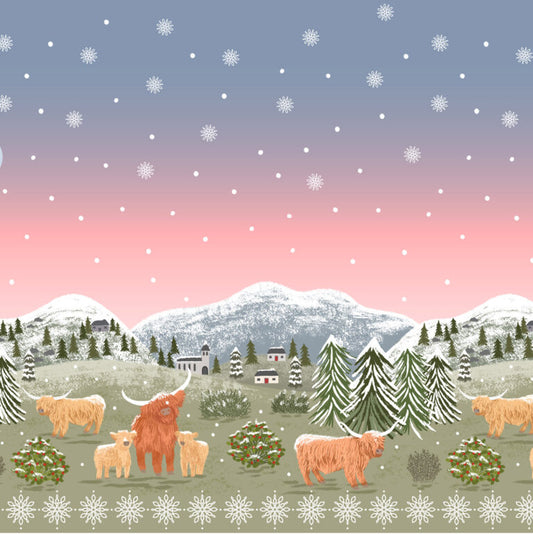 Lewis & Irene | Celtic Christmas | Highlands and Holly Double Edge Border £16pm