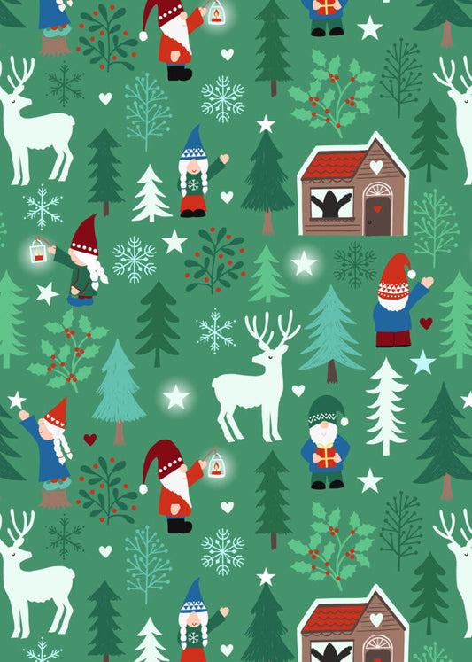 Lewis & Irene | Hygge Glow | Forest Nordic - Green £7pm