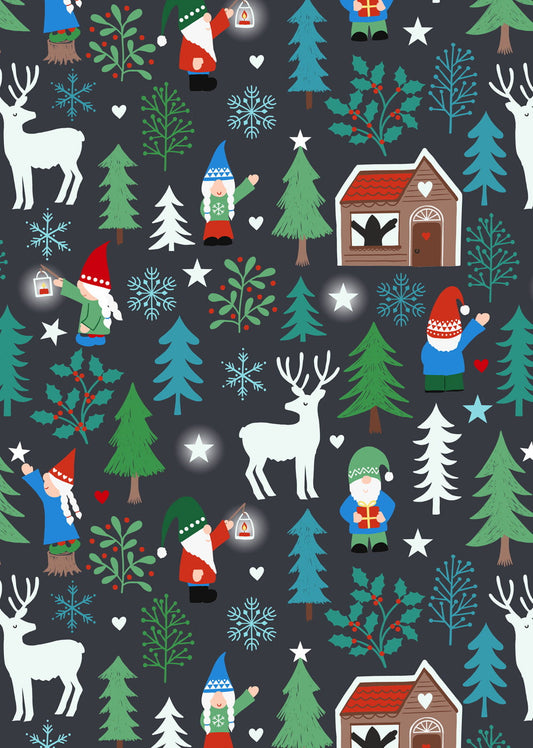 Lewis & Irene | Hygge Glow | Forest Nordic -Winter Blue £7pm