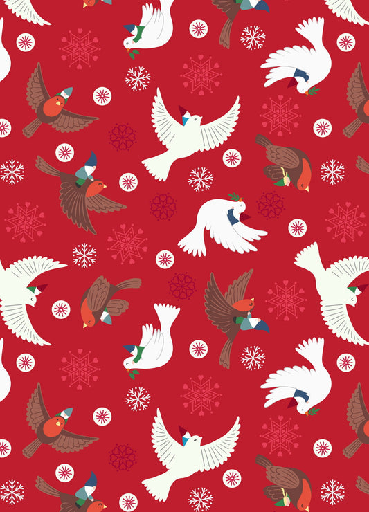 Lewis & Irene | Hygge Glow | Flying Glow Tomte - Red £7pm