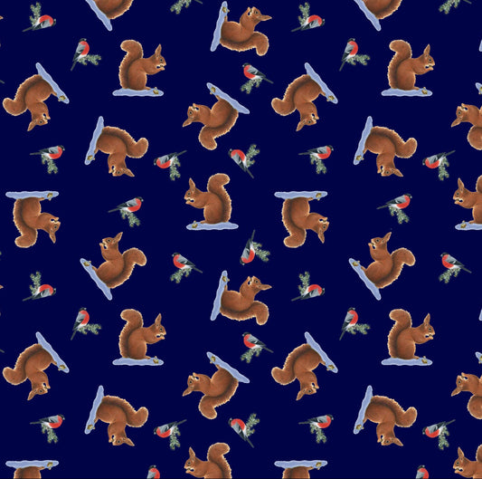 Lewis & Irene | Tomtens Forest Friends | Squirrels - Dark Navy £7pm