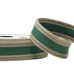 30mmStripe Webbing- bottle /khaki