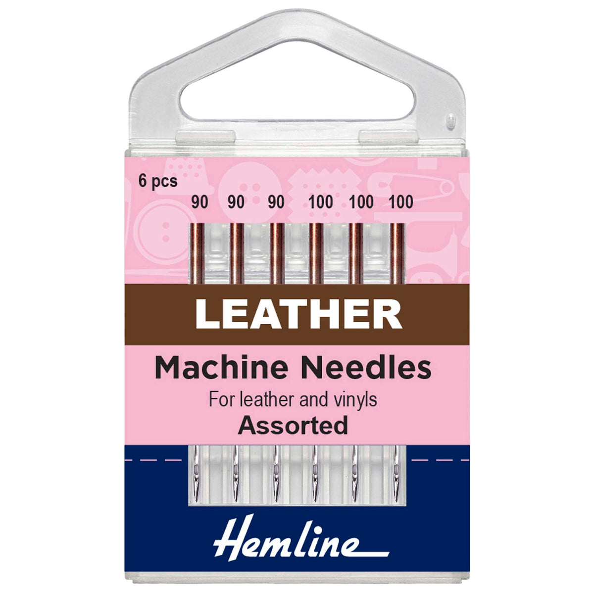 Sewing Machine Needles: Leather: Mixed: 6 Pieces