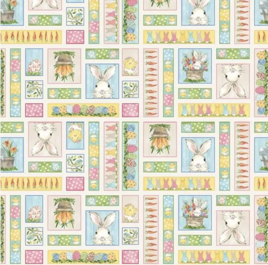 Henry Glass | Peek A Boo Bunnies - Blocks £12pm