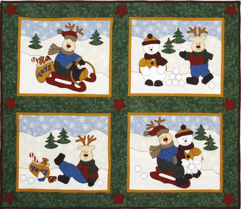 kids Quilts | Run Away Reindeer